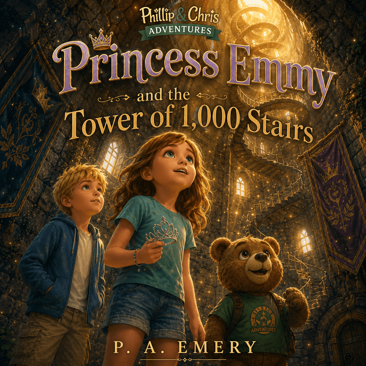 Cover of Princess Emmy and the Tower of 1,000 Stairs